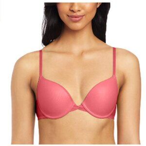 NWT-OnGossamer Mesh Bump It Up Push Up Bra, Azalea (Pink) 32D